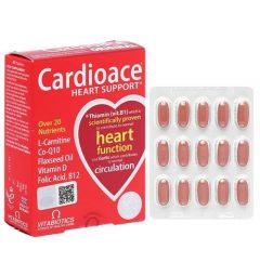 Vitabiotics Cardioace hỗ trợ tim mạch hộp 30 viên