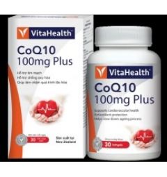 Thực phẩm bảo vệ sức khỏe VitaHealth CoQ10 100mg Plus (30 viên)