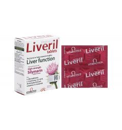 Vitabiotics Liveril hỗ trợ tăng cường chức năng gan hộp 30 viên