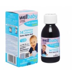 Siro Vitabiotics Wellbaby bổ sung vitamin cho bé chai 150ml