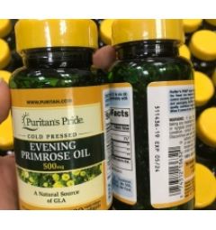 Tinh dầu hoa anh thảo Puritan’s Pride Evening Primrose Oil 500mg 100 viên