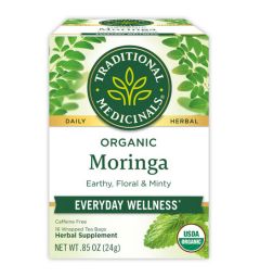 Traditional Medicinals, Organic moringa everyday wellness , 16 Wrapped Tea Bags