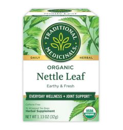 Traditional Medicinals, Organic Nettle Leaf Everyday wellness + Joint Support, 16 Wrapped Tea Bags