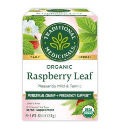 Traditional Medicinals, Organic Raspberry Leaf menstrual cramp+pregnancy support , 16 Wrapped Tea Bags