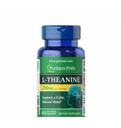 Viên uống bổ não, giảm stress Puritan’s Pride L-Theanine 200mg 60 Capsules