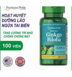 Viên uống Ginkgo Biloba 120mg Puritan's Pride 100 viên