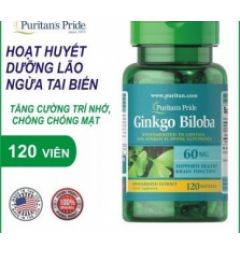 Viên Uống Ginkgo Biloba 60mg Puritan's Pride 120 Viên