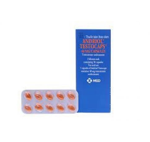 Andriol Testocaps 40mg bổ sung testosterone (3 vỉ x 10 viên)