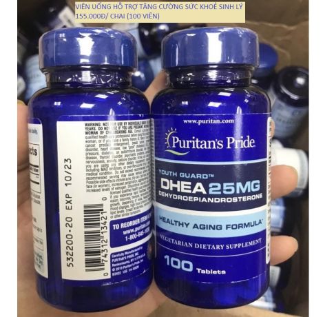 Viên uống bổ sung DHEA Puritan’s Pride DHEA 25mg 100 viên