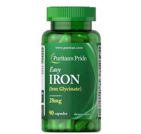 Puritan’s Pride Easy Iron 28mg 90 tabs