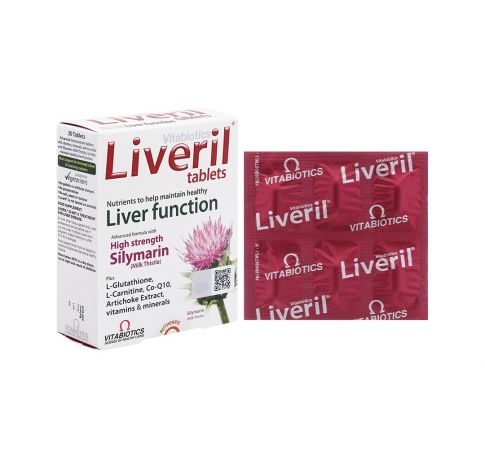 Vitabiotics Liveril hỗ trợ tăng cường chức năng gan hộp 30 viên