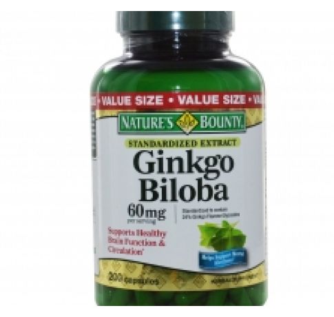 Nature's Bounty GINKGO BILOBA USA 60 mg 