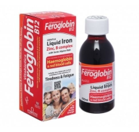 Siro Vitabiotics Feroglobin B12 Liquid hỗ trợ quá trình tạo máu chai 200ml