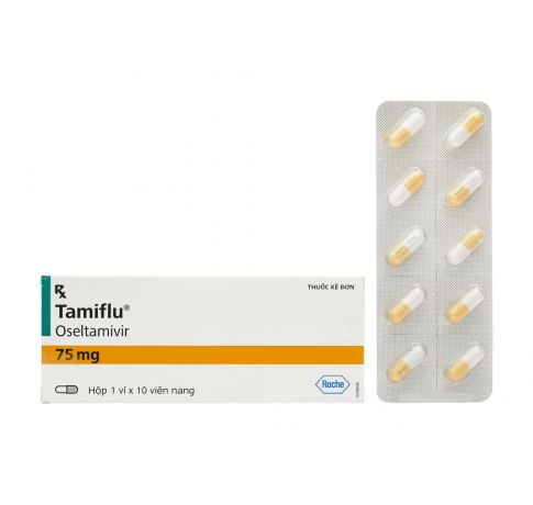 Tamiflu 75mg phòng và trị cúm do virus (1 vỉ x 10 viên)