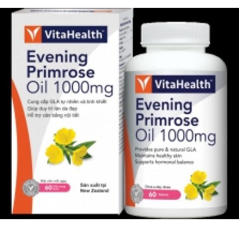 Thực phẩm bảo vệ sức khỏe VitaHealth Evening Primrose Oil 1000mg (60 viên)