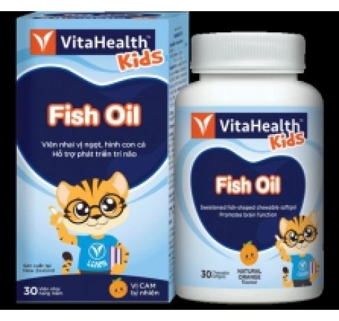 Thực phẩm bảo vệ sức khỏe VitaHealth Kids Fish Oil (30 viên)