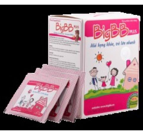 Thực phẩm chức năng BigBB Plus - Giảm viêm mũi họng, hạn chế dùng kháng sinh 16 gói