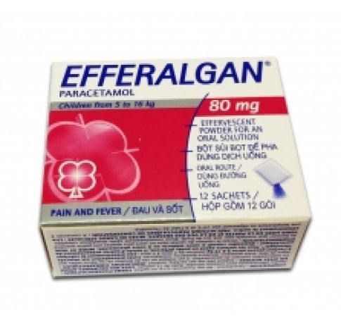 THUỐC EFFERALGAN 80mg ( gói )