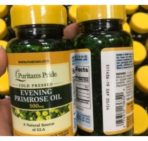 Tinh dầu hoa anh thảo Puritan’s Pride Evening Primrose Oil 500mg 100 viên