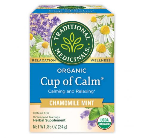 Traditional Medicinals, Organic cup of calm Chamomile mint , 16 Wrapped Tea Bags