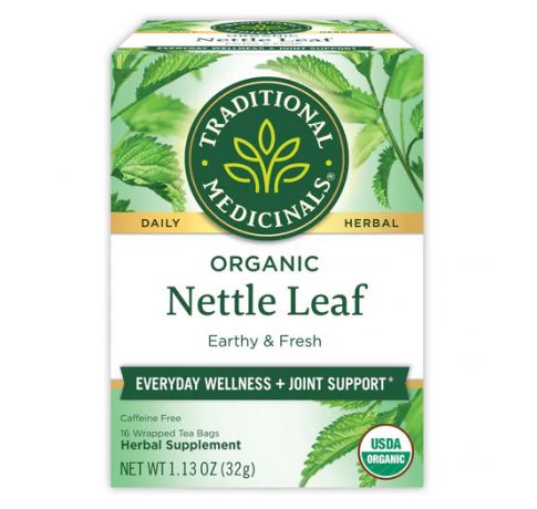 Traditional Medicinals, Organic Nettle Leaf Everyday wellness + Joint Support, 16 Wrapped Tea Bags