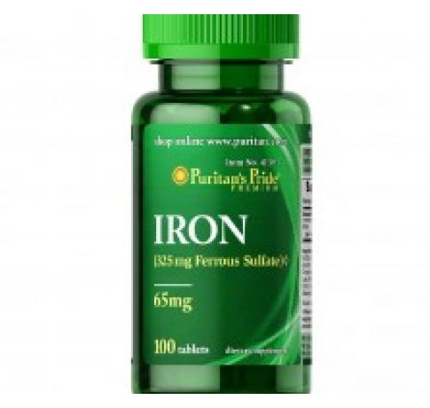 VIÊN BỔ SUNG SẮT Iron Ferrous Sulfate 65 mg - 100 viên