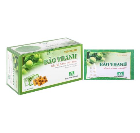 Viên Ngậm Bảo Thanh vỉ 5 viên có đường