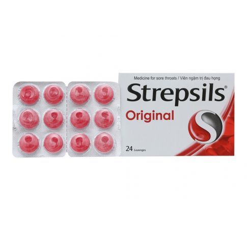 Viên ngậm Strepsils Regular 24 viên